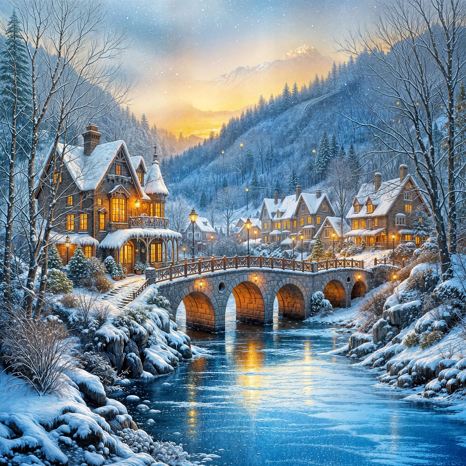 Winter in the village   by @OZUSHNAFTUL