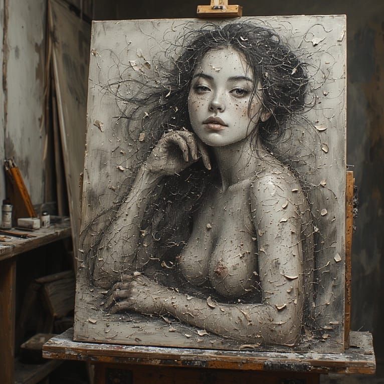 Pencil shavings and graphite