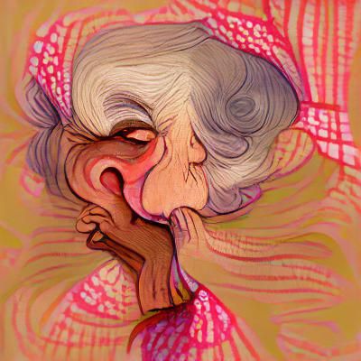 a quiet old lady whispering hush