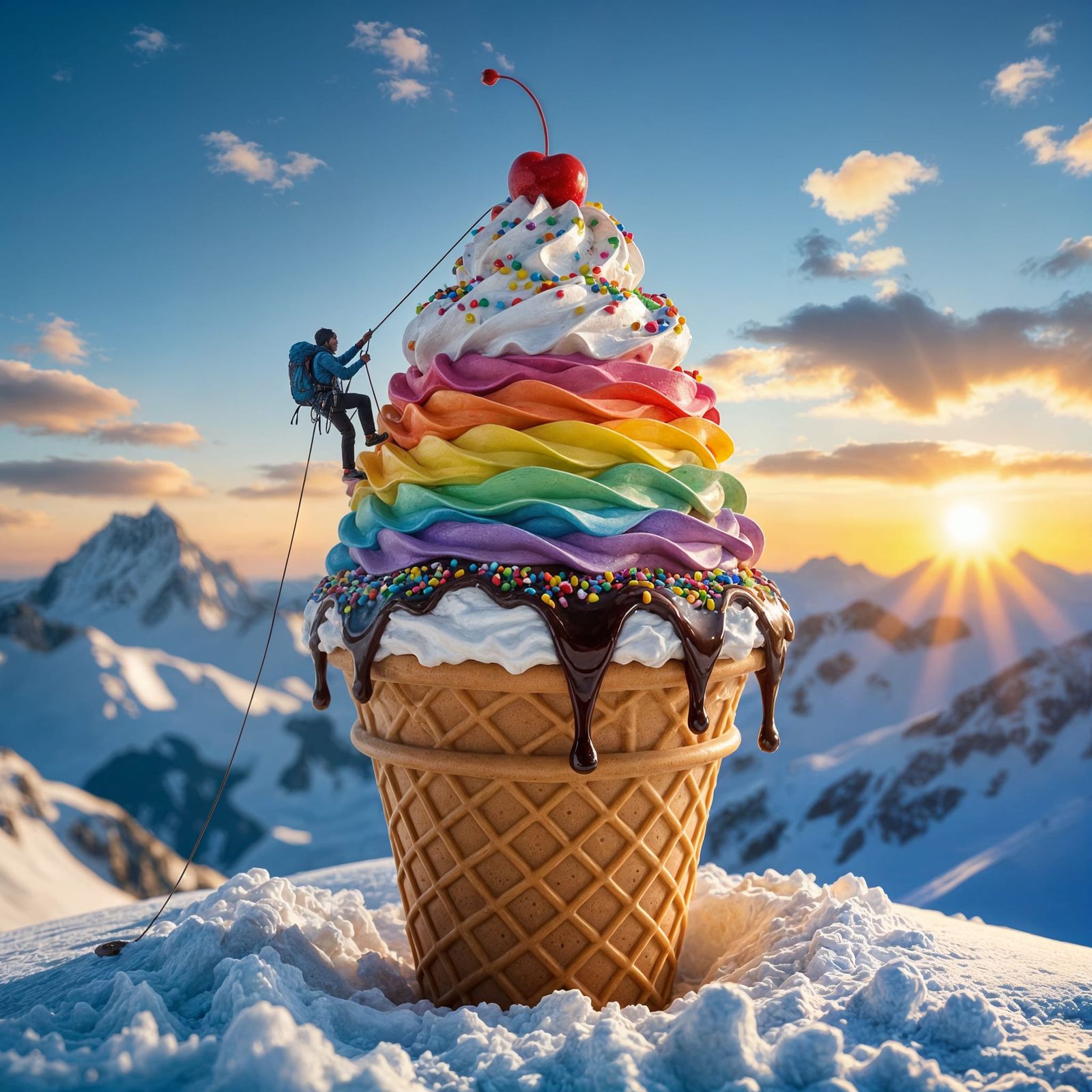 Mount Ice Cream  by @Valmond Teng