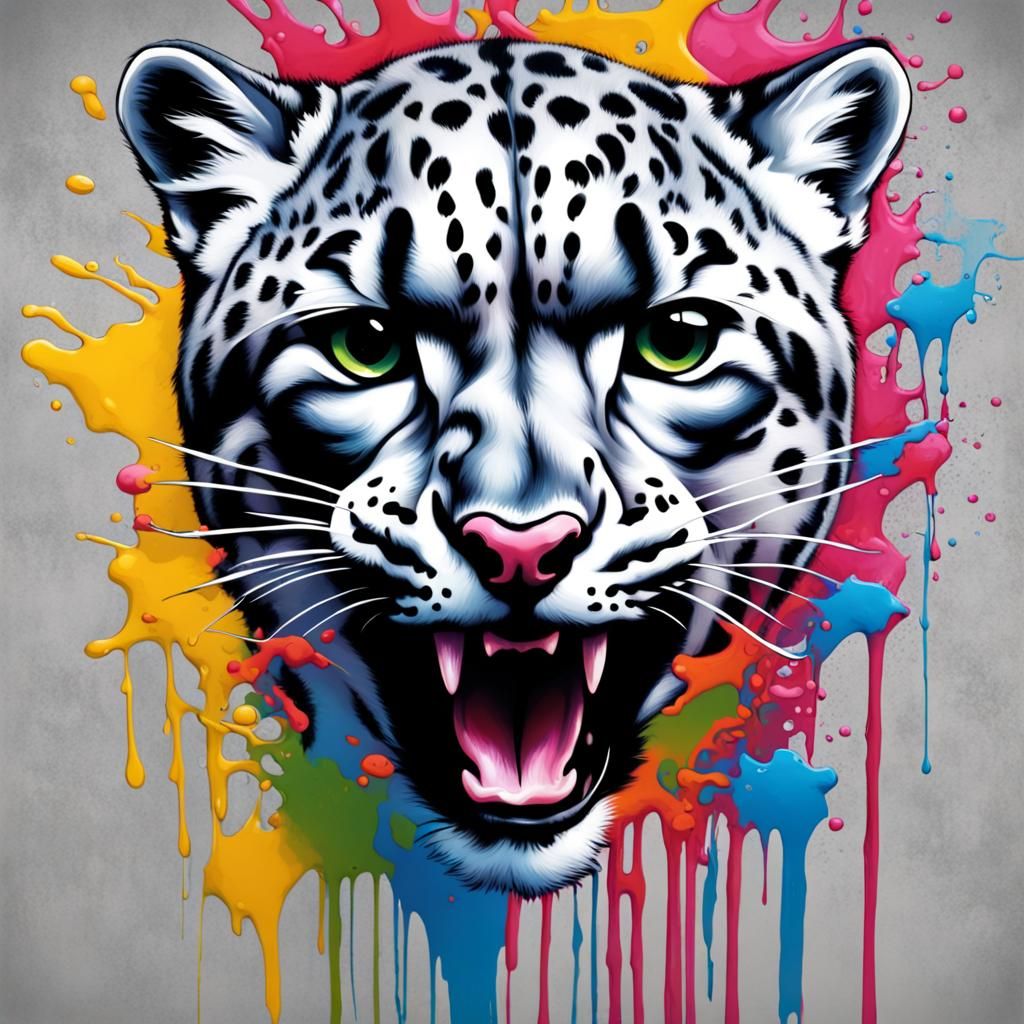 Snow Leopard - AI Generated Artwork - NightCafe Creator