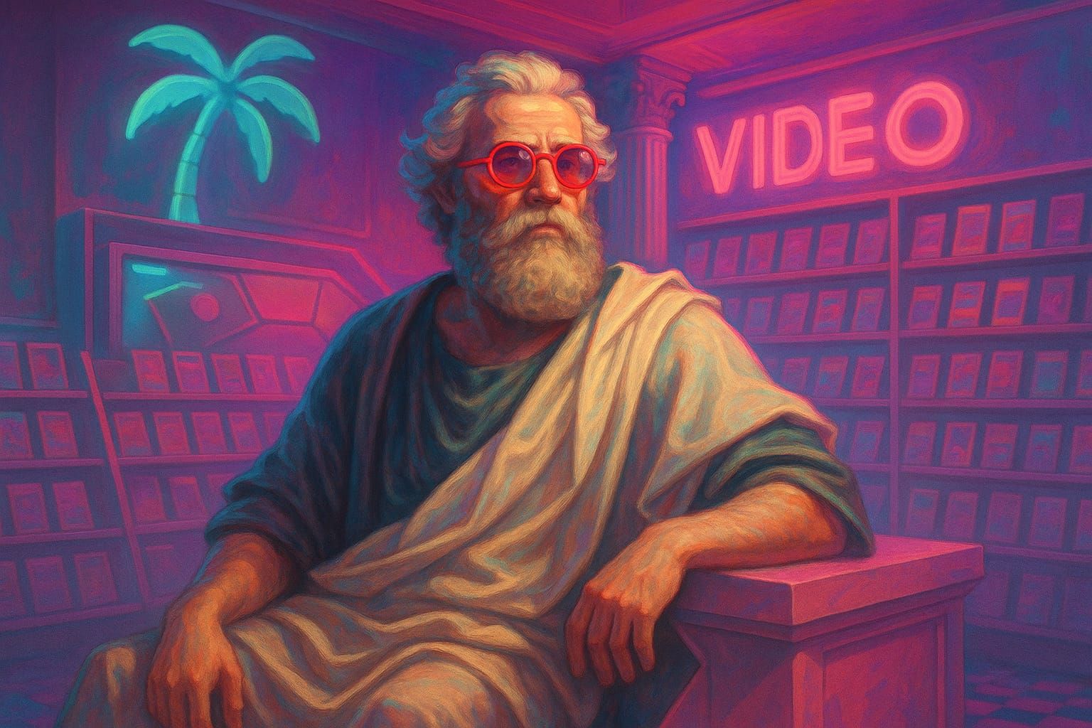 Neoclassical Vaporwave Beard