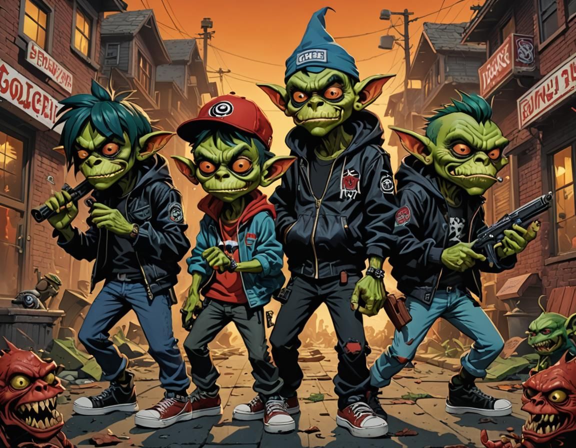 gangsta goblins in the city - AI Generated Artwork - NightCafe Creator