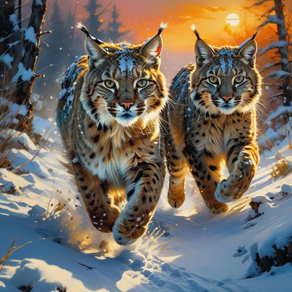 Bobcats in the mountains  by @Superbear