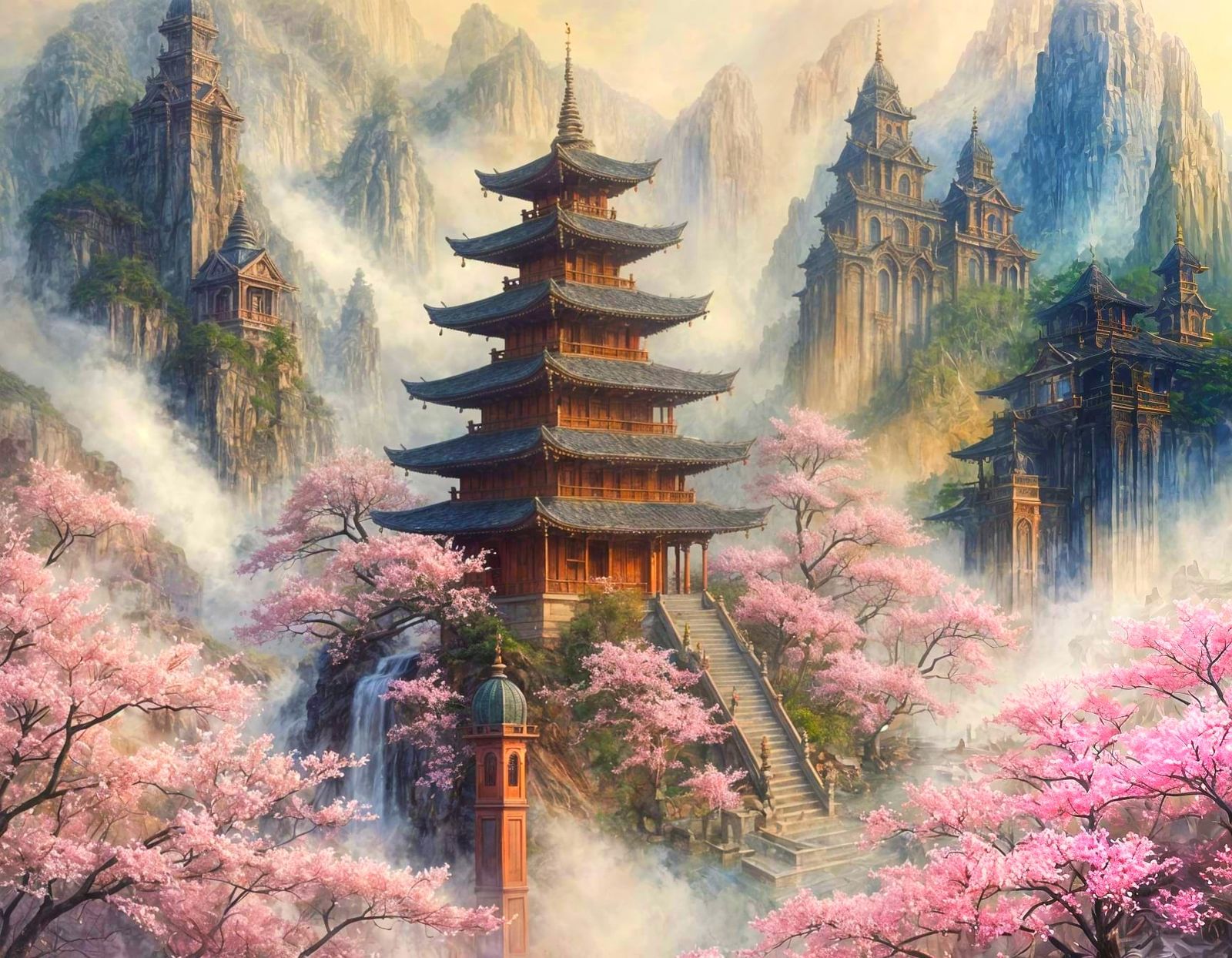 When Blossoms Guard the Temple - 9 Likes  by @Mimmo_D