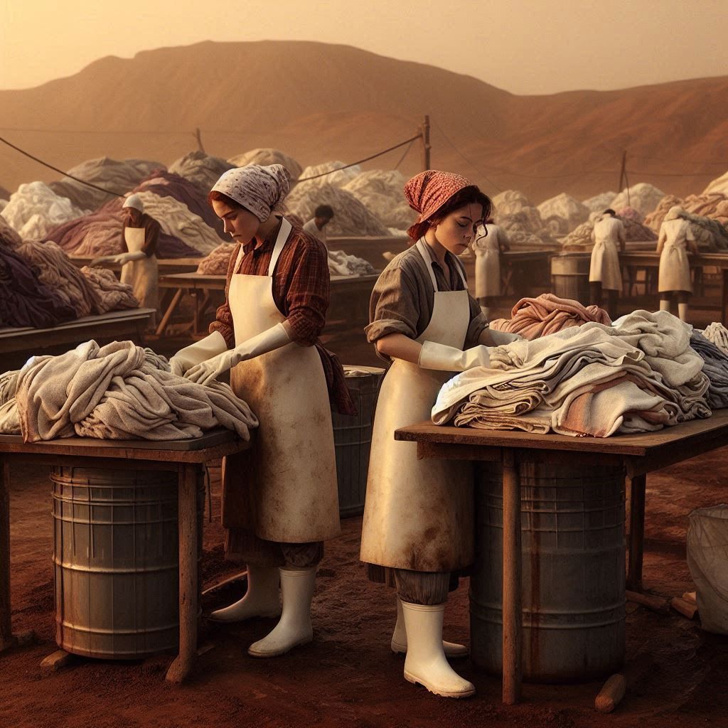 Sorting the laundry, before and after (4)