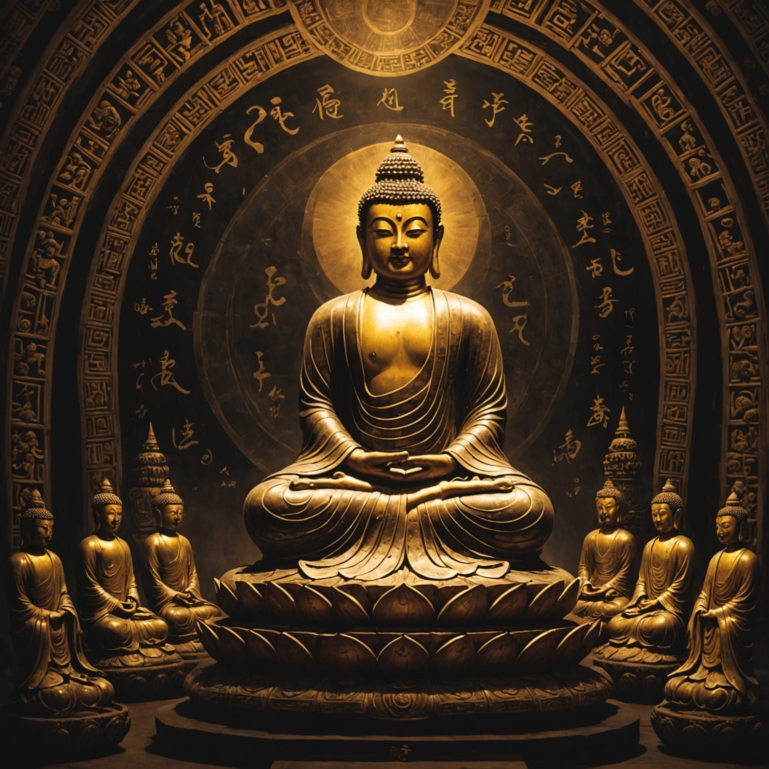 Buddha's Vision of Compassion in Divine Light