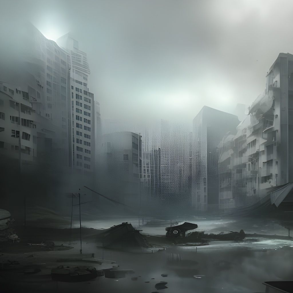 After the nuclear war - AI Generated Artwork - NightCafe Creator