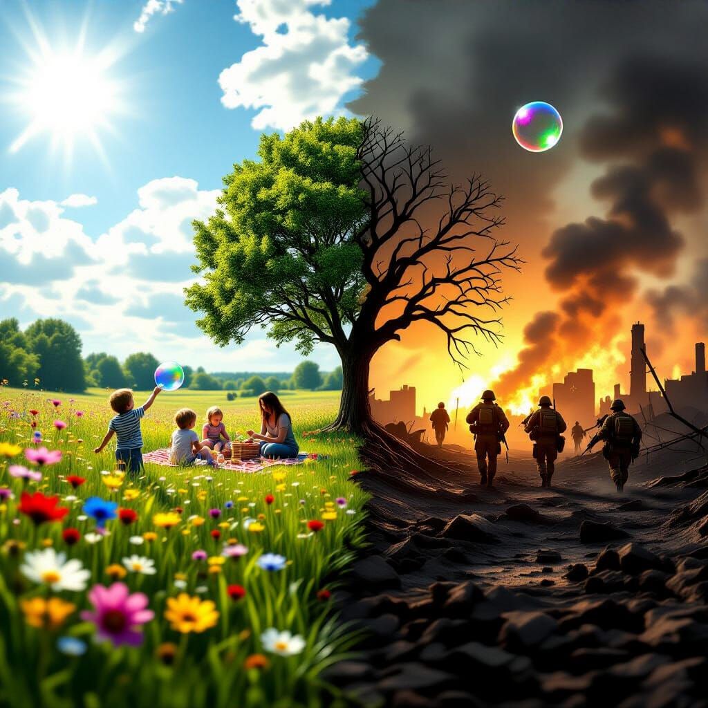 "Peace and War"  by @JuriGrawer 