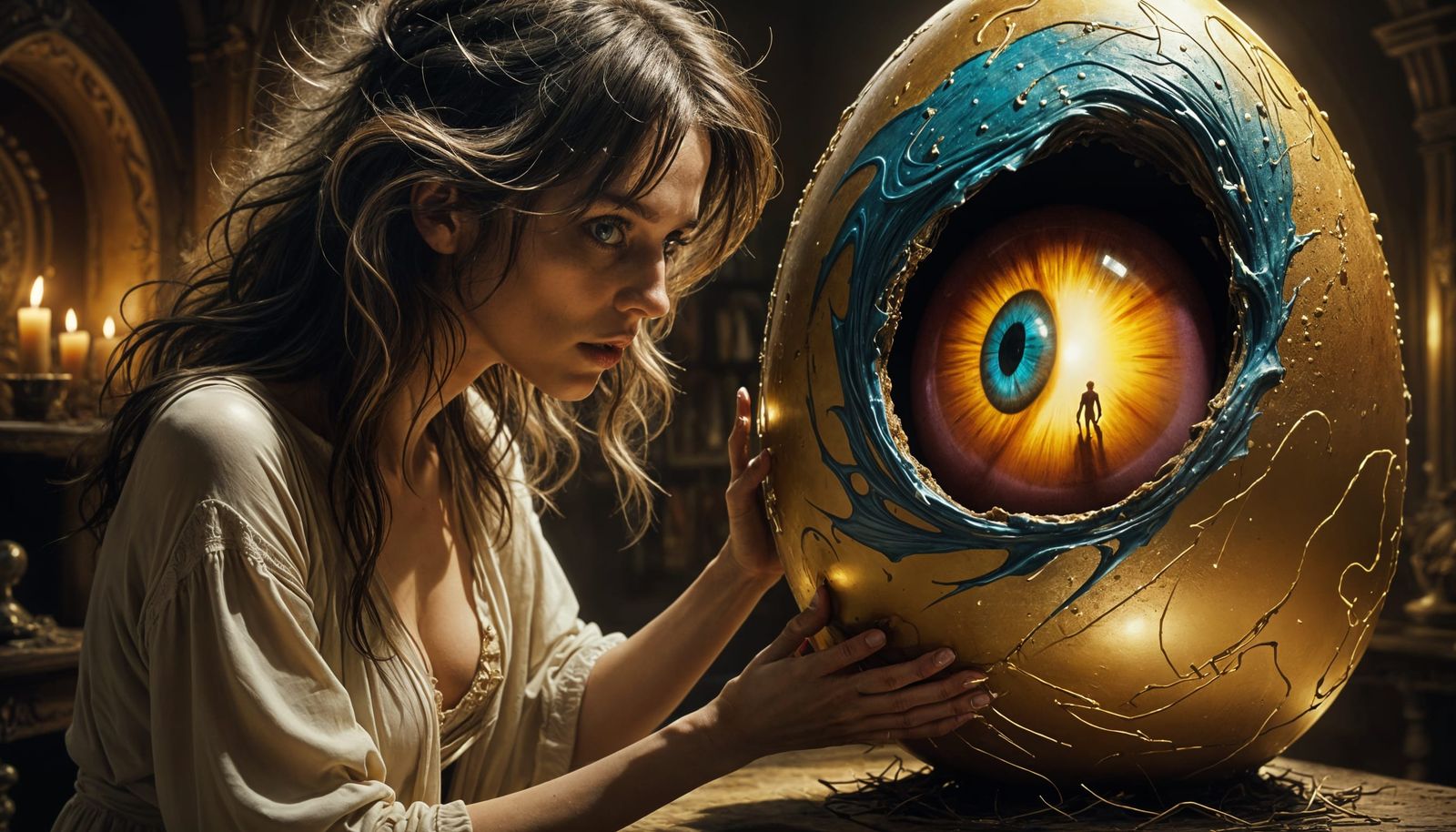 The Eye in the Easter Egg eyes her and takes command !  by @Joris