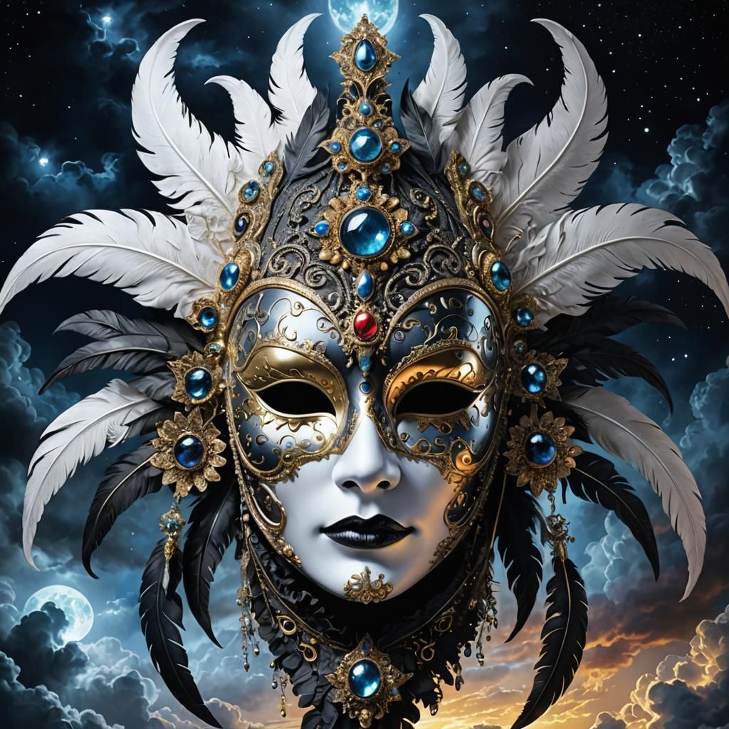 Venetian mask  by @Superbear