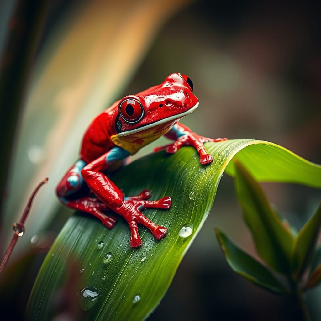 red frog  by @nixxxnutz