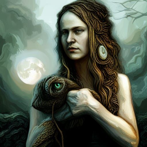 Sataida- celtic goddess of grief - AI Generated Artwork - NightCafe Creator