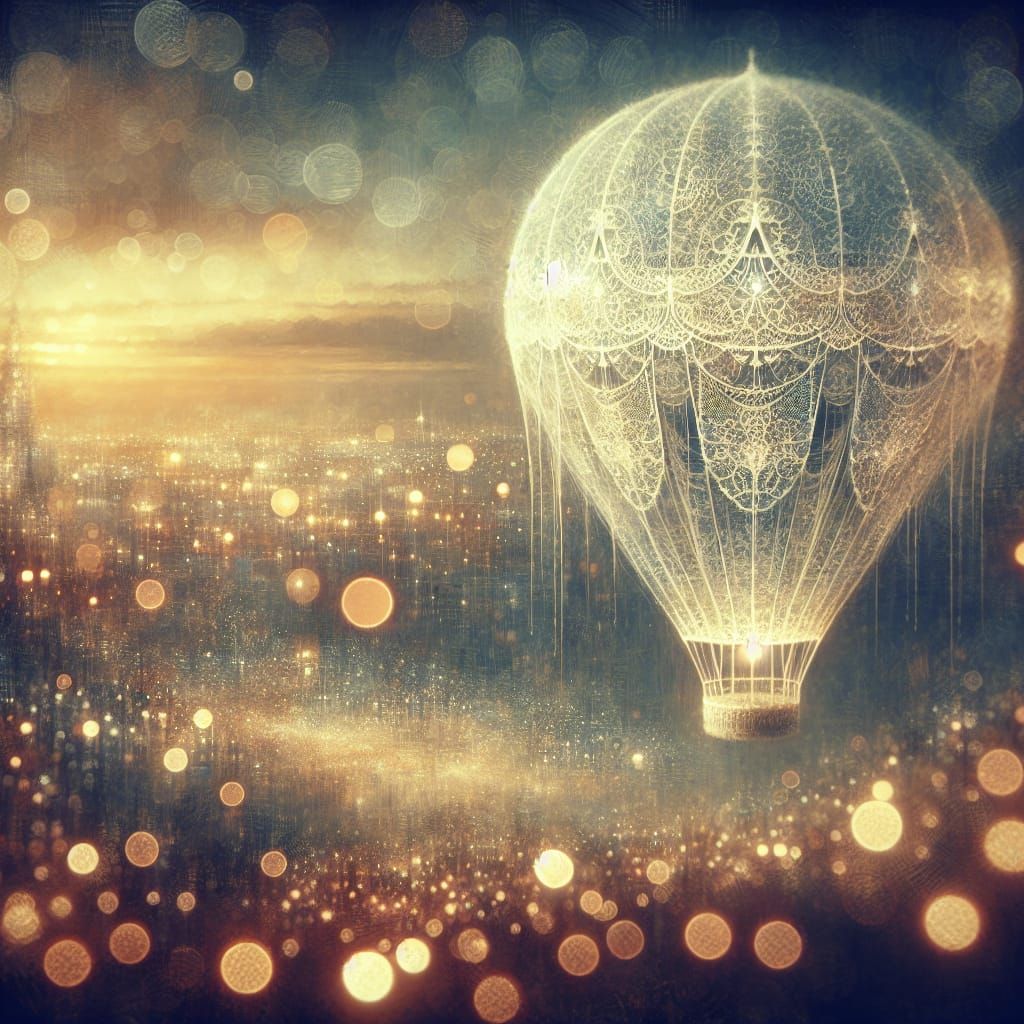 Lace balloon   by @MArt