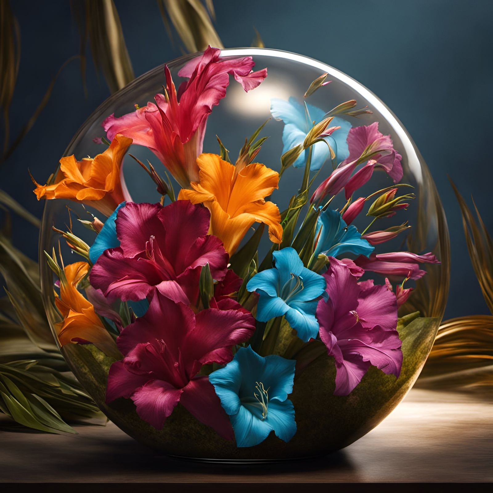 Gladiolas  by @Robot K