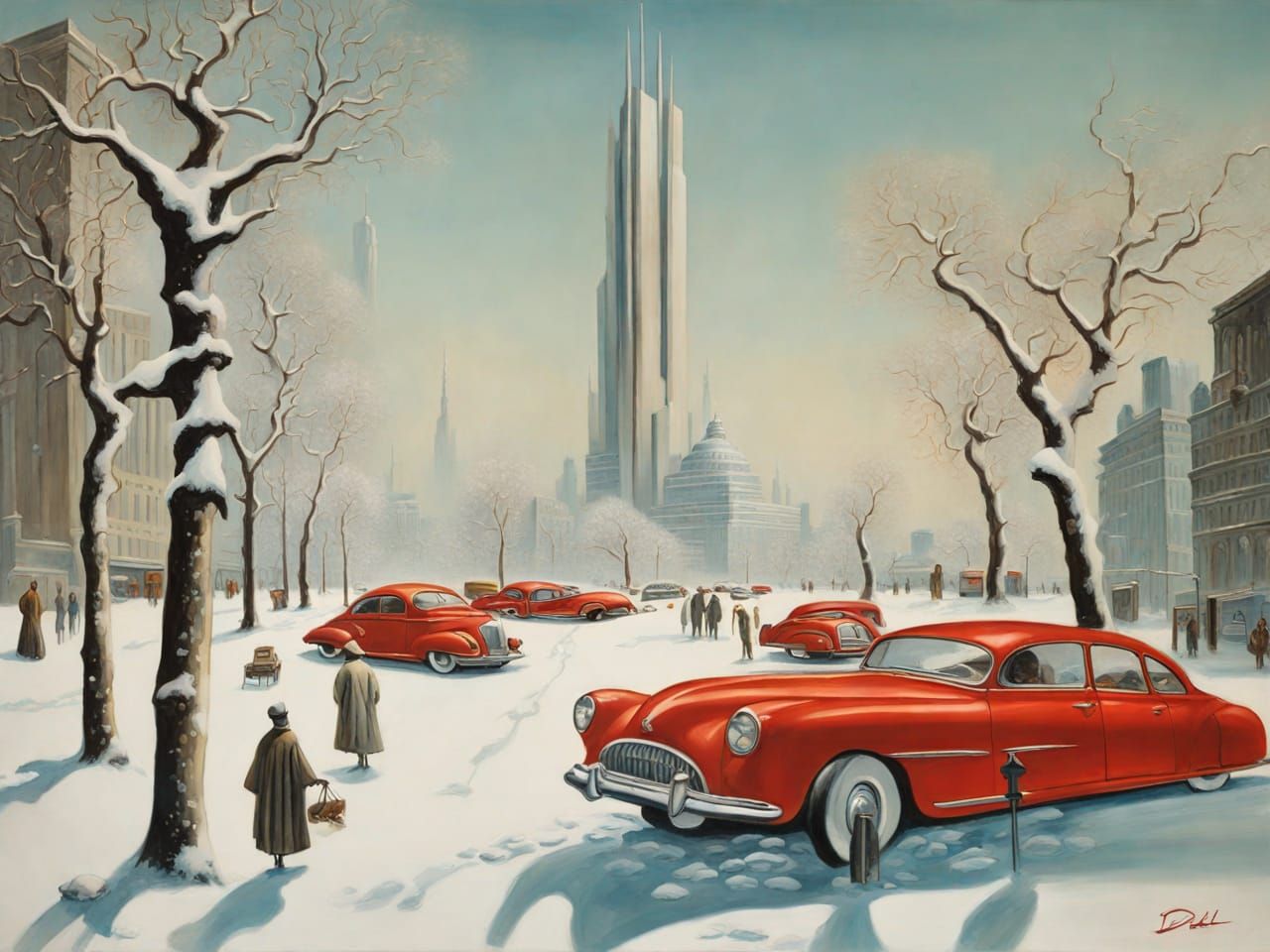 'Modern Cityscape' - how Dali saw the future