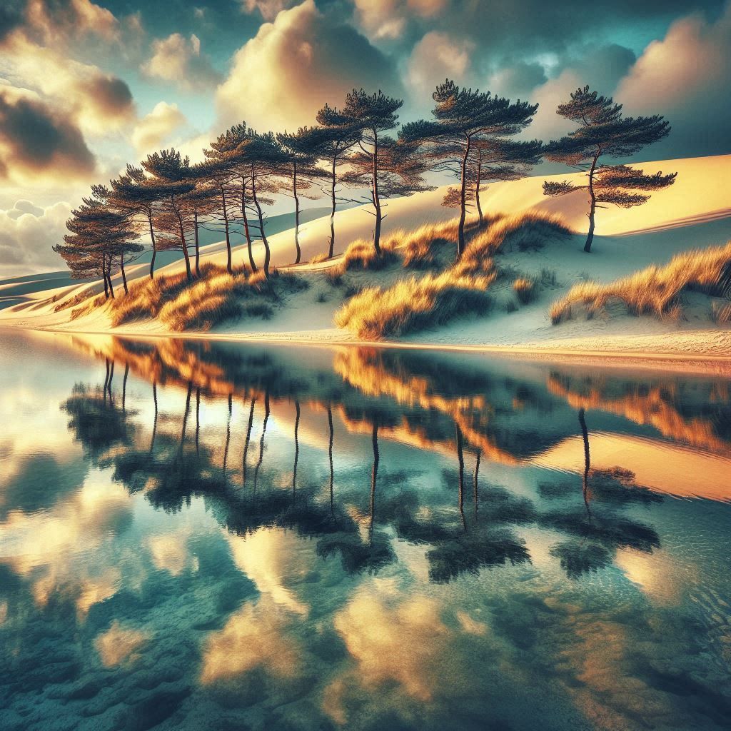 Pine Dunes In The Sun