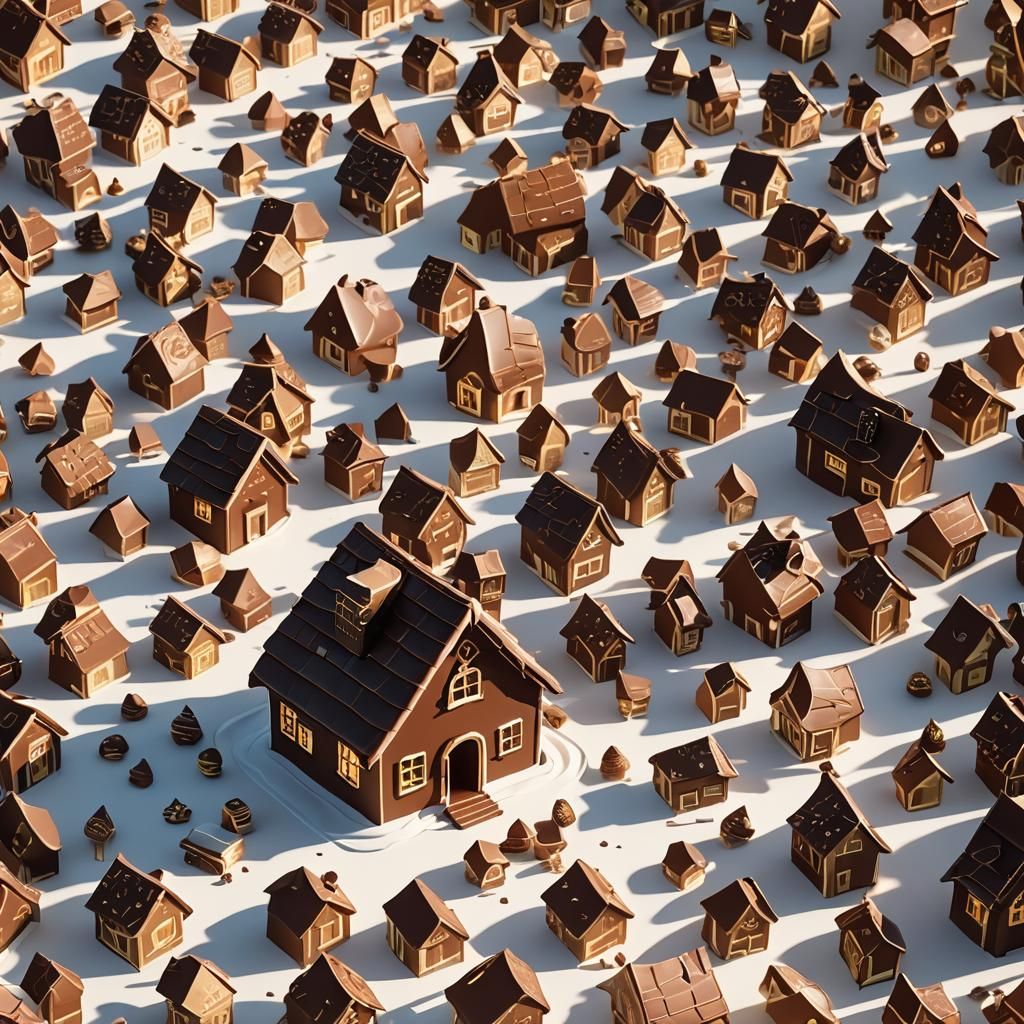 Chocolate House: Whimsical 3D Confectionery Art