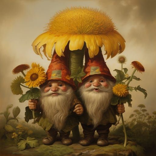Jack and Jones The Sunflower Gnomes