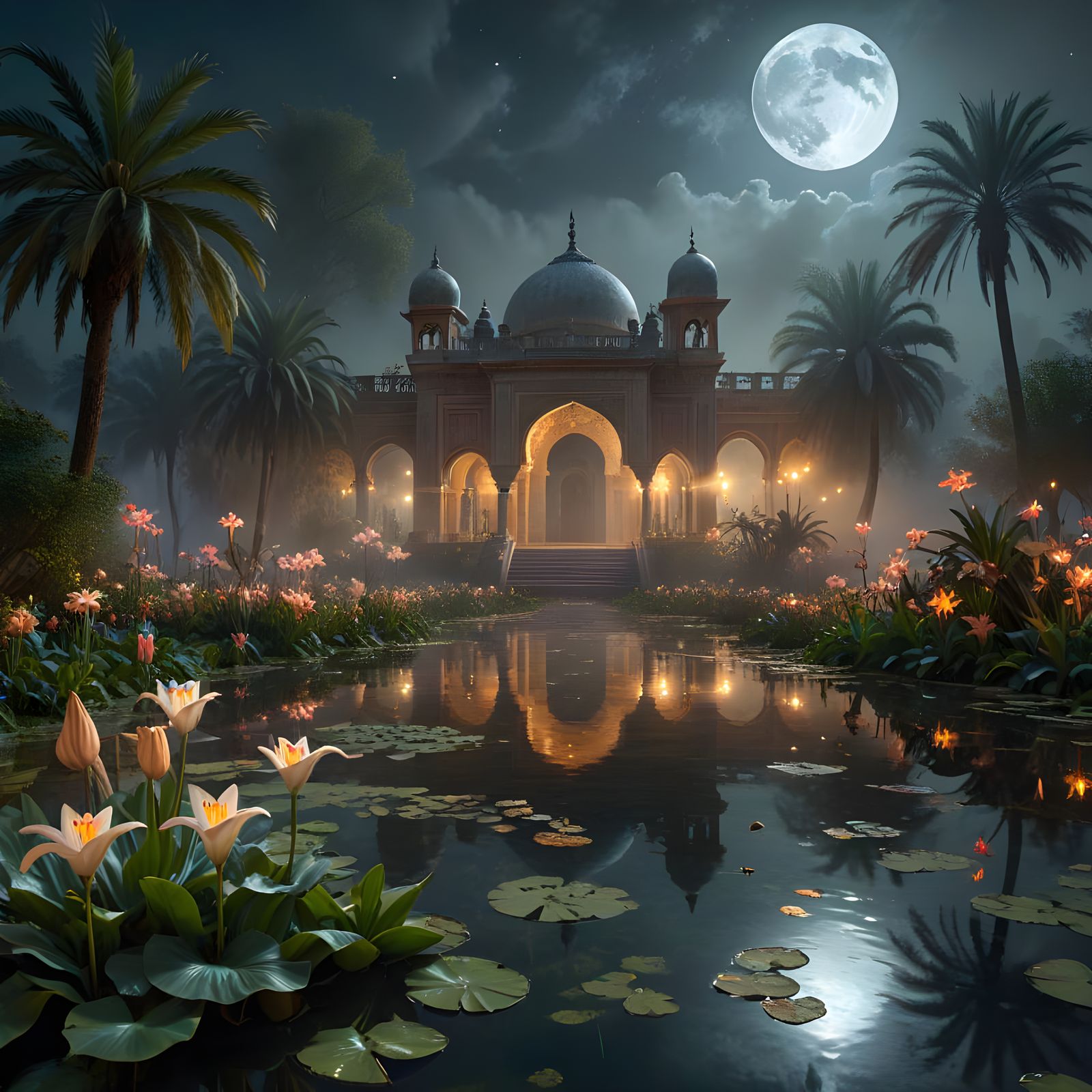 Lily and the Moon  by @AnDy