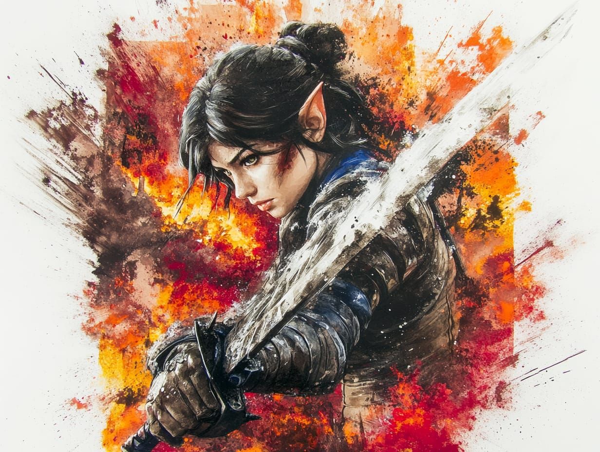 Elven Warrior Maiden