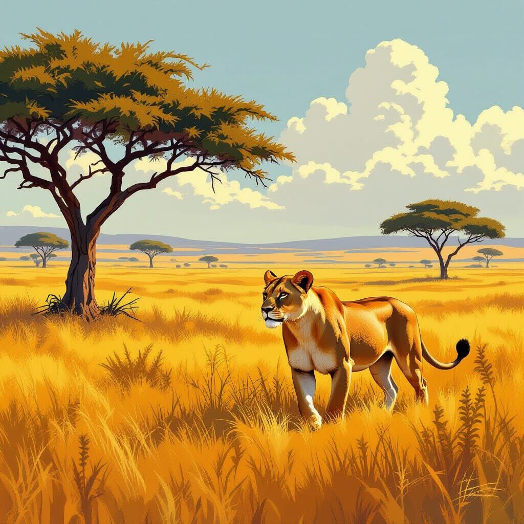 Majestad en la llanura