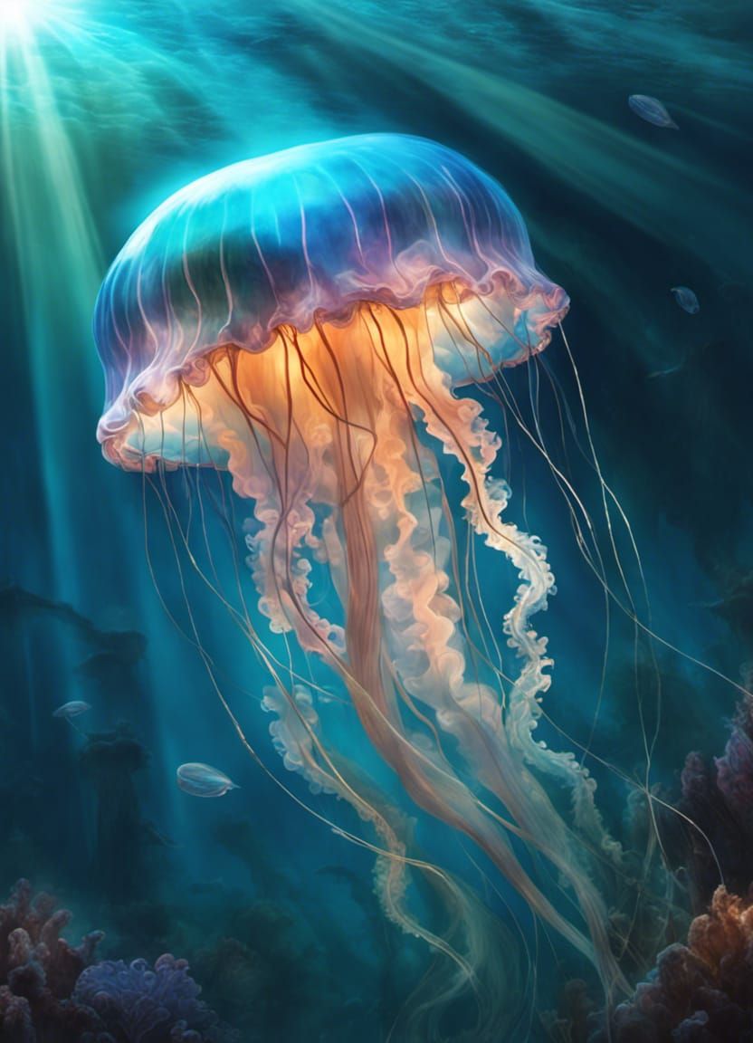 Jellyfish - AI Generated Artwork - NightCafe Creator