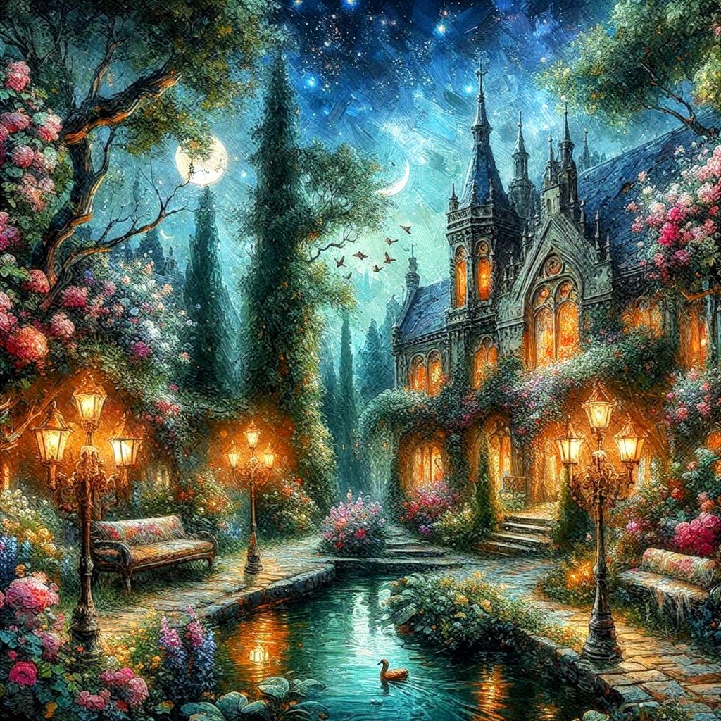 The garden at night   by @Sakata Gintoki