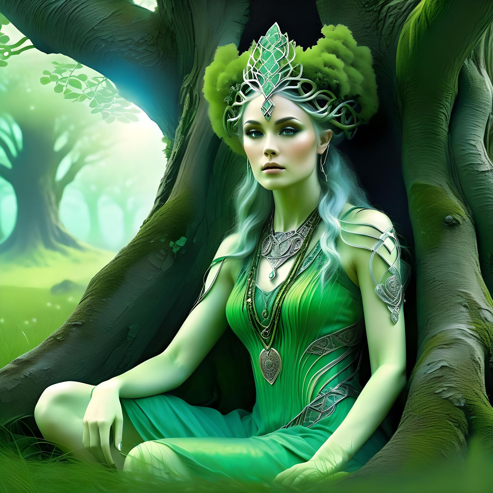 Magical Green Dryad 