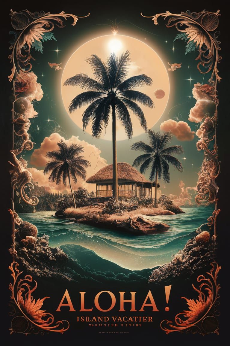 Vintage travel poster