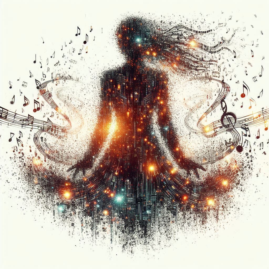 double exposure beautiful fantasy DALL-E 3 portrait landscap...