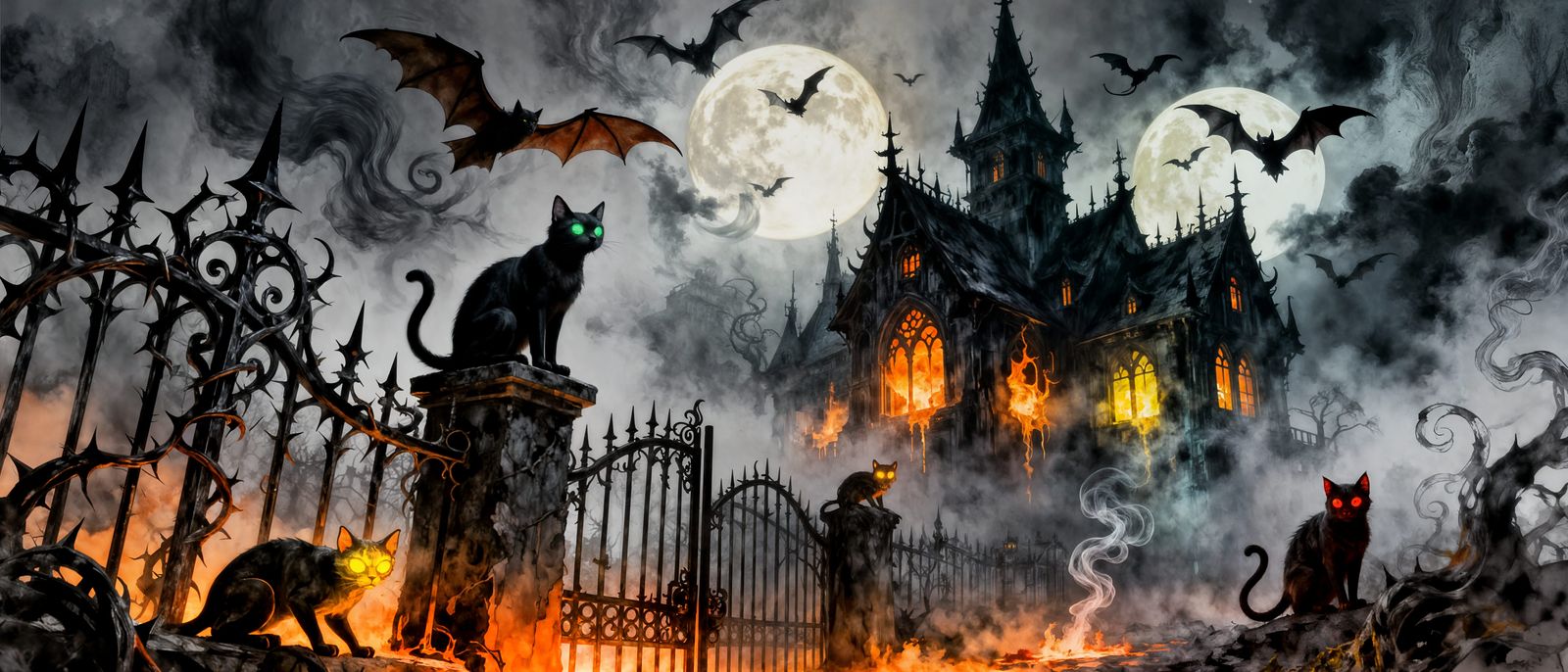 Haunted Gothic Manor (8 likes)  by @Textured Color