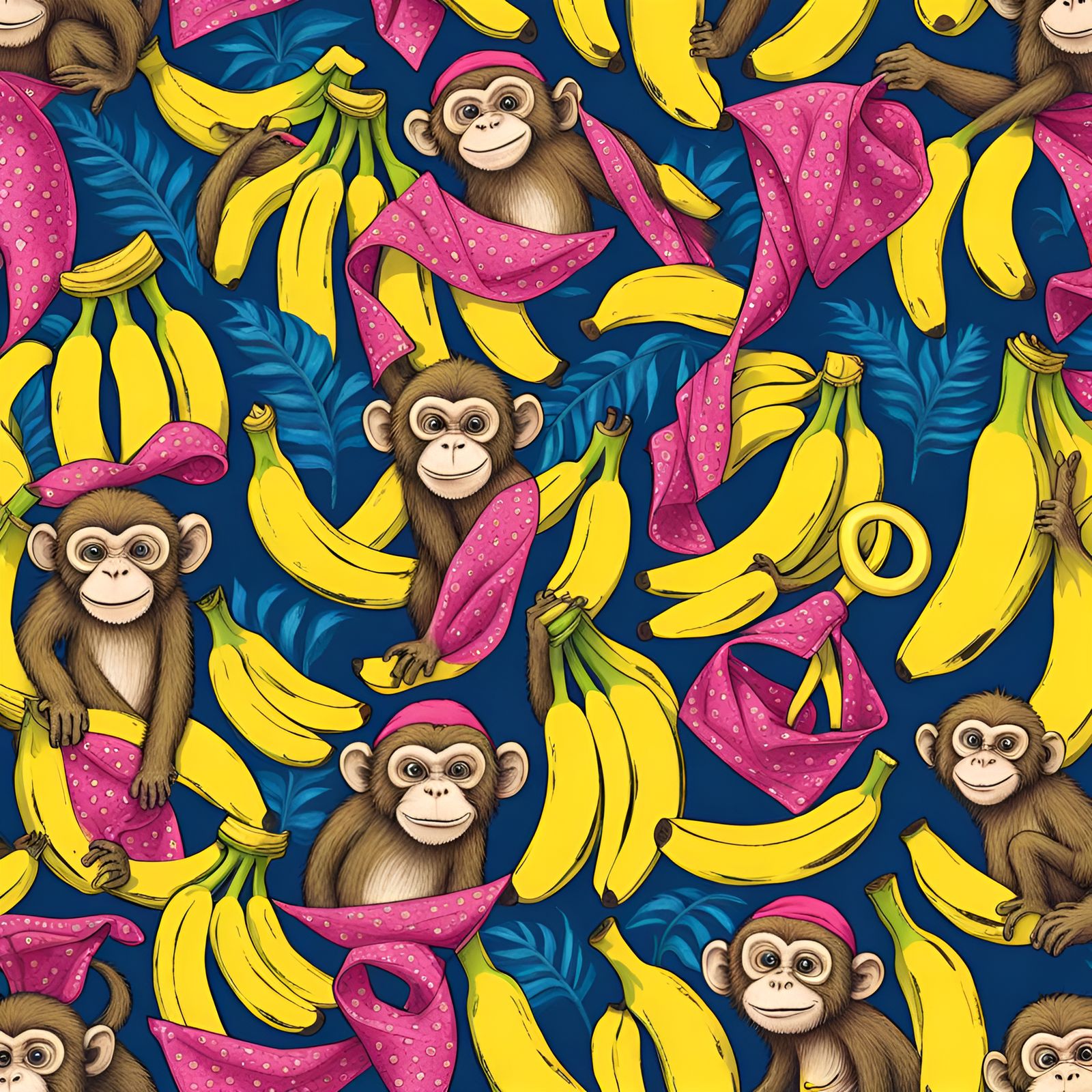 Bananas & Bandanas - AI Generated Artwork - NightCafe Creator