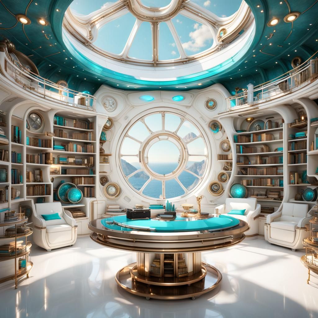 Steampunk Spaceship Library