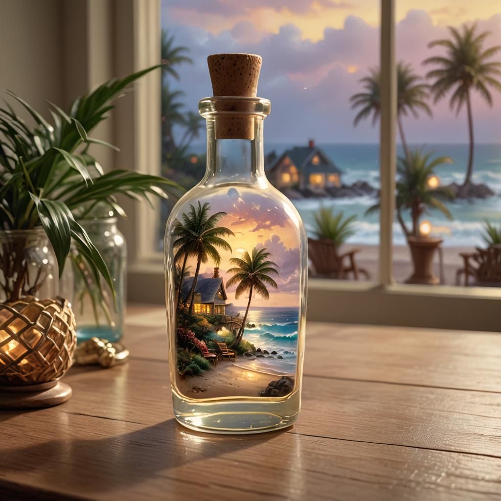 Vacation in a glass  by @undefined