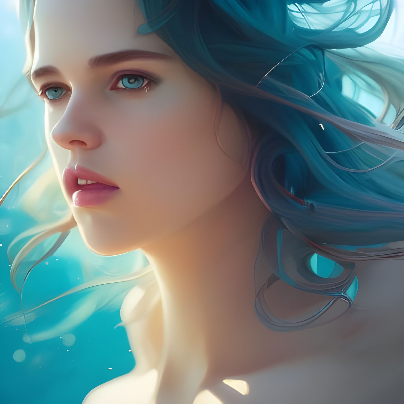 Ocean Eyes AI Generated Artwork NightCafe Creator