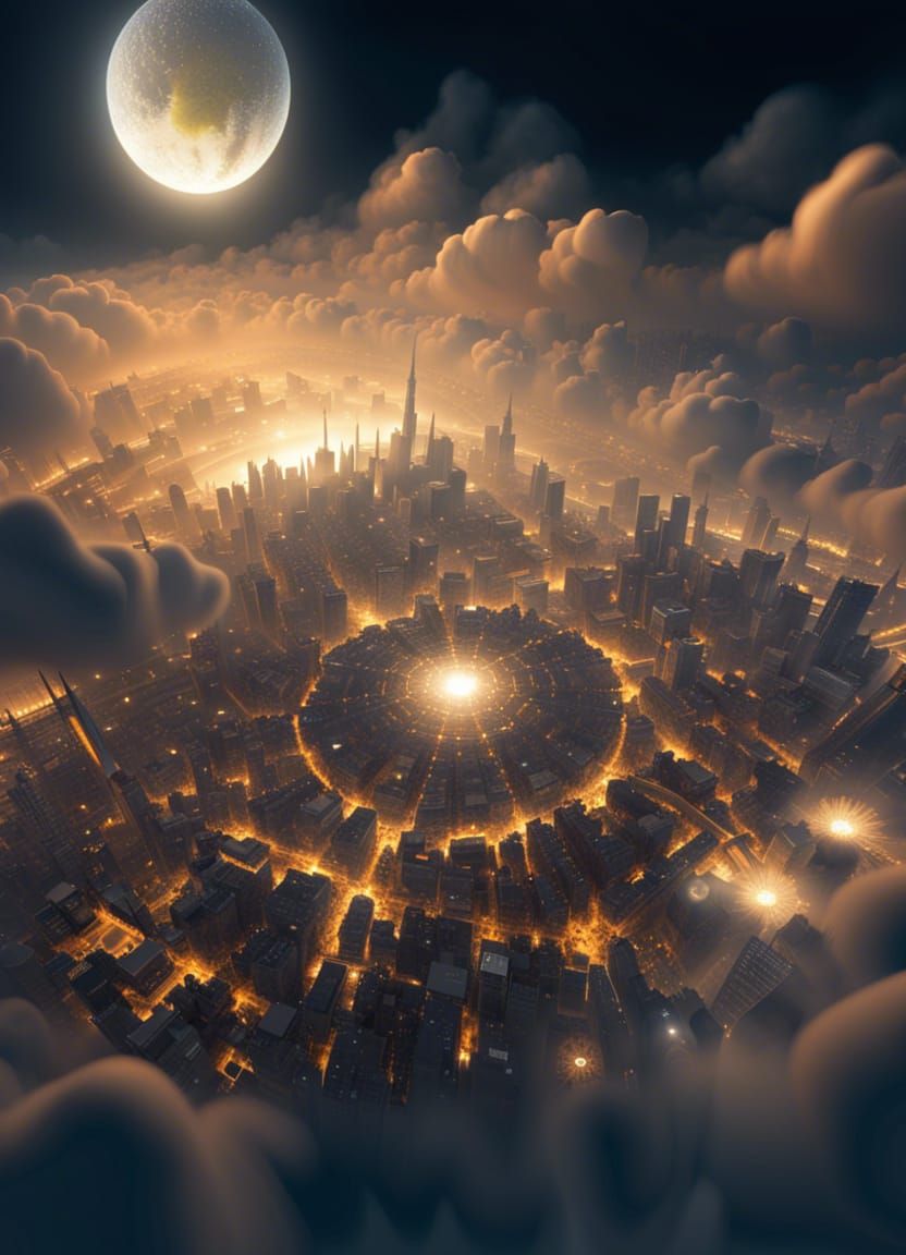 Under the Moon and Clouds