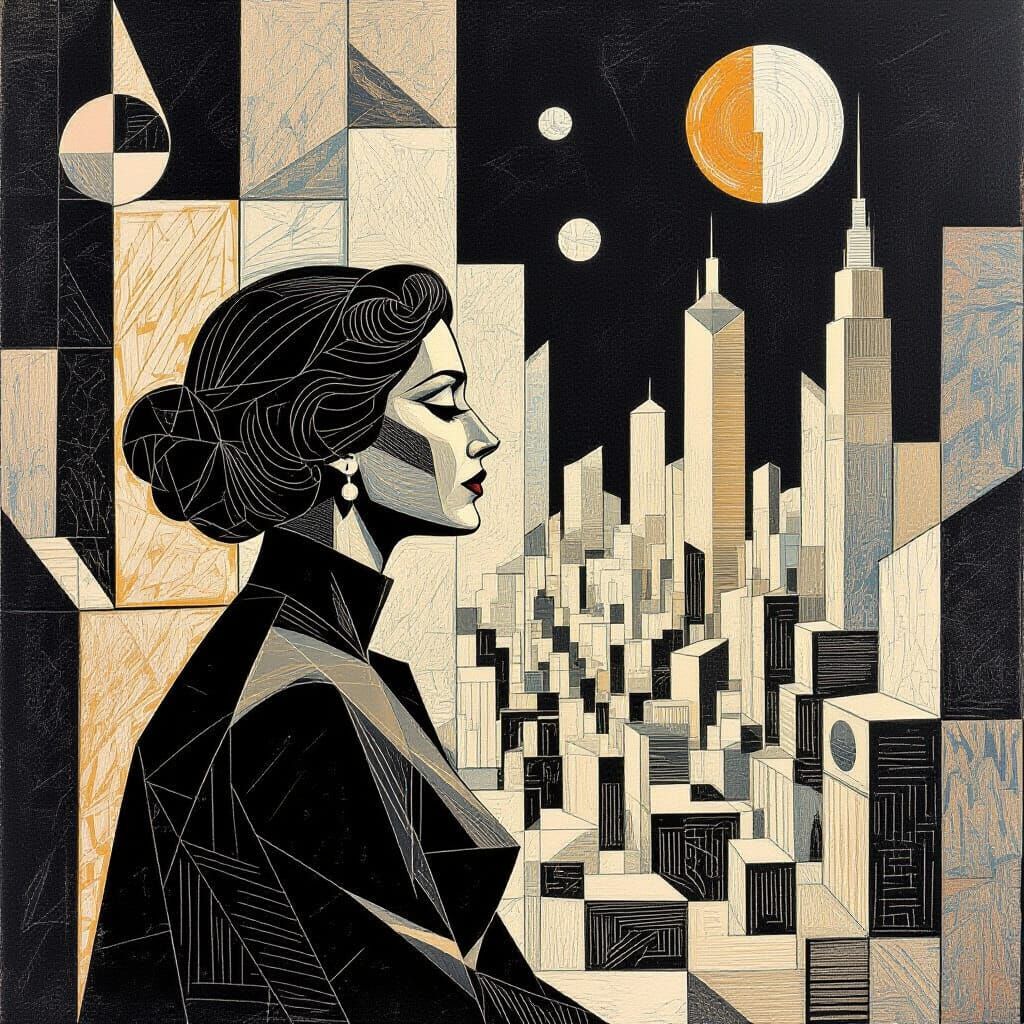 Retro-fututrist Cubism.