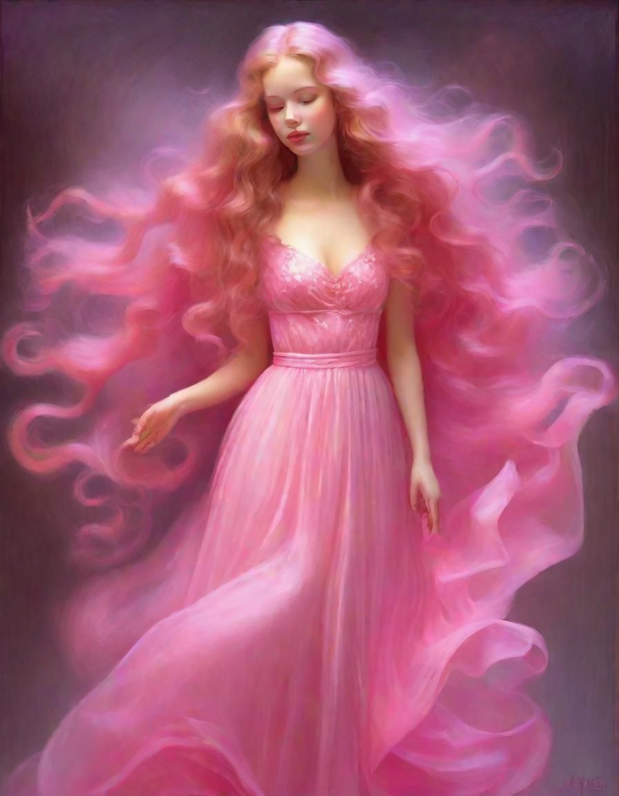 Lady in pink dress_Trials with Victor Nizovtsev