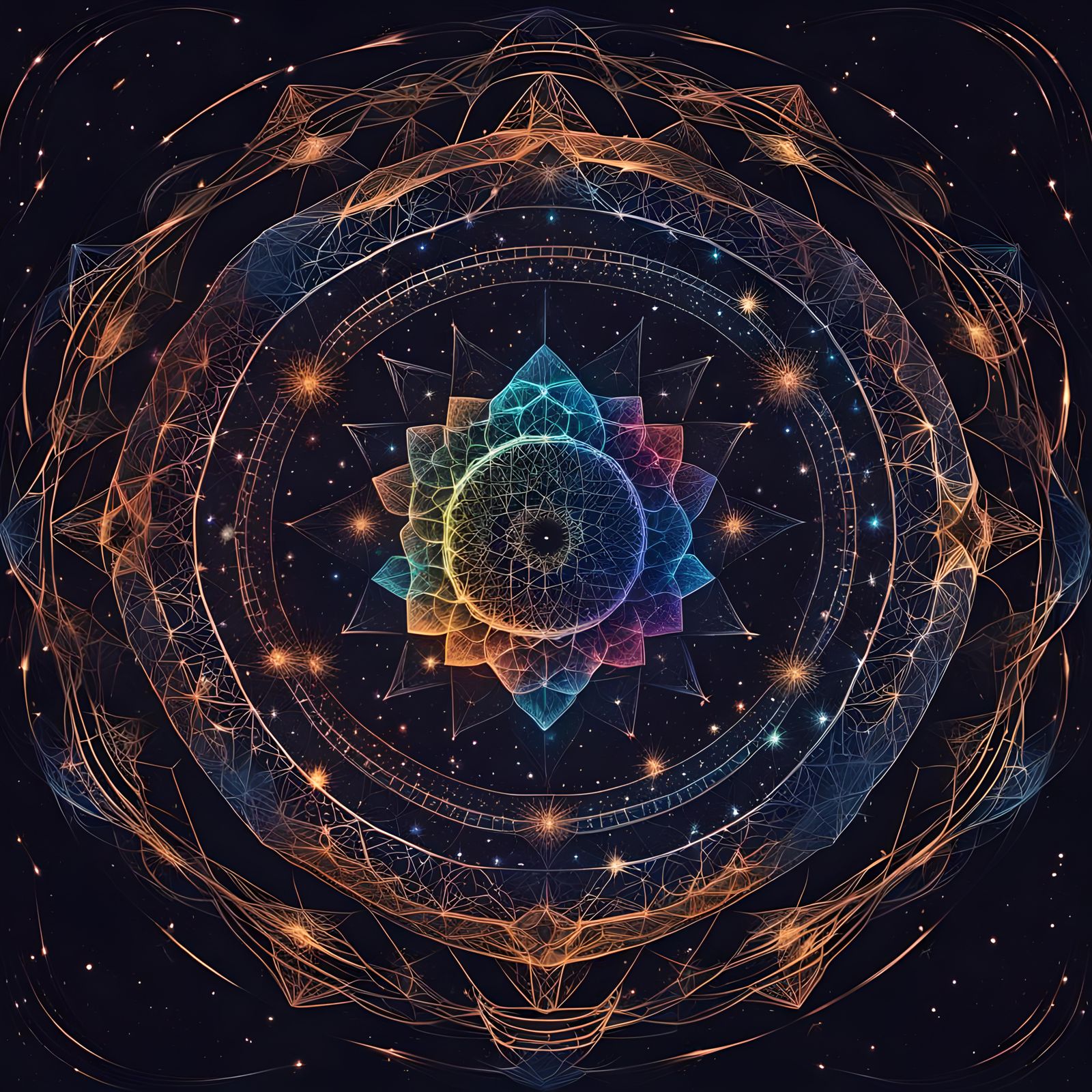 Cosmic Mandala  by @Kitty