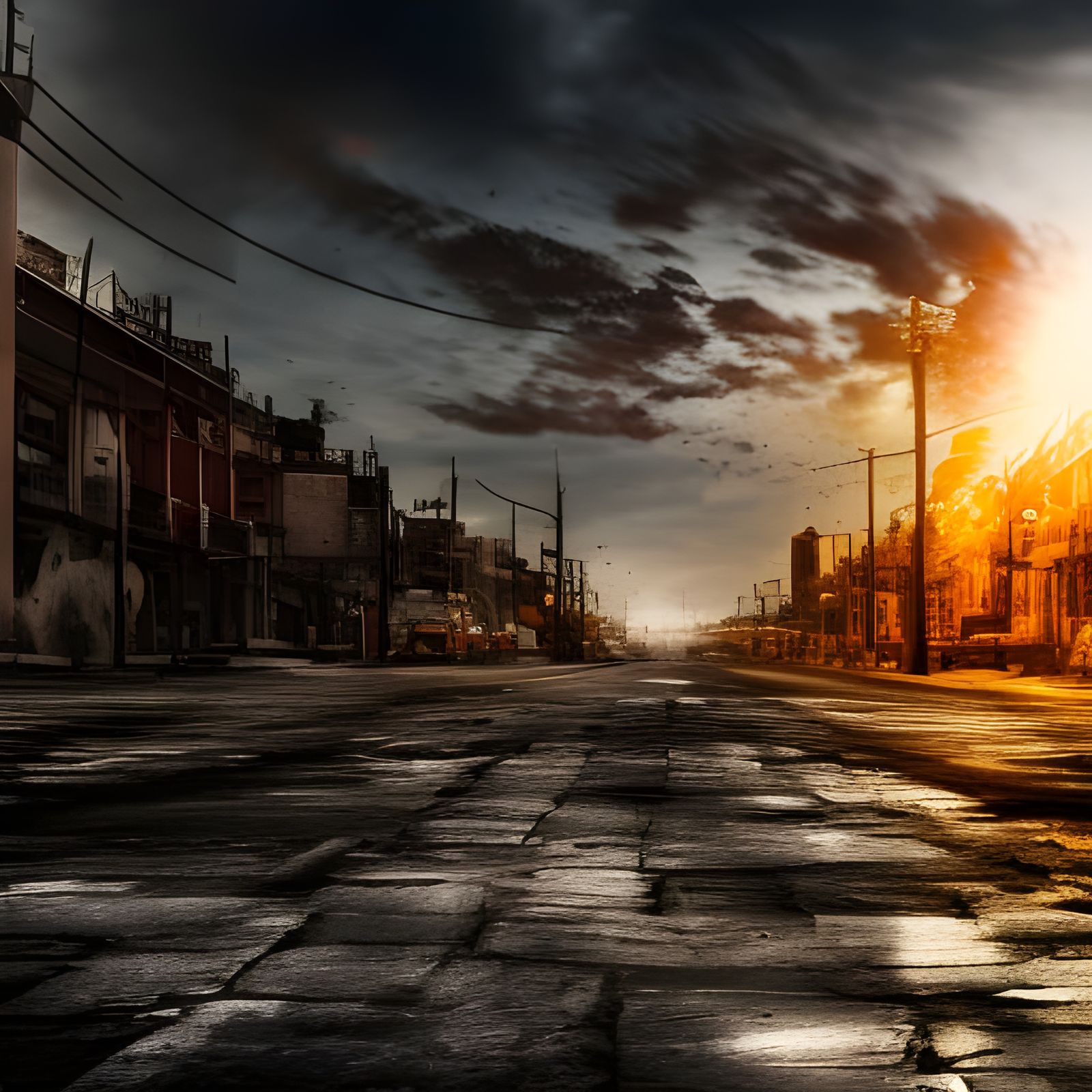 War torn city