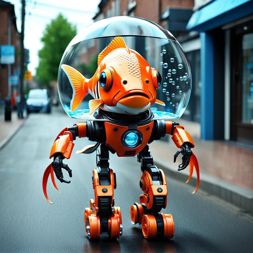 Taking Goldie 2.0 out for a walk  by @Johnny Fish