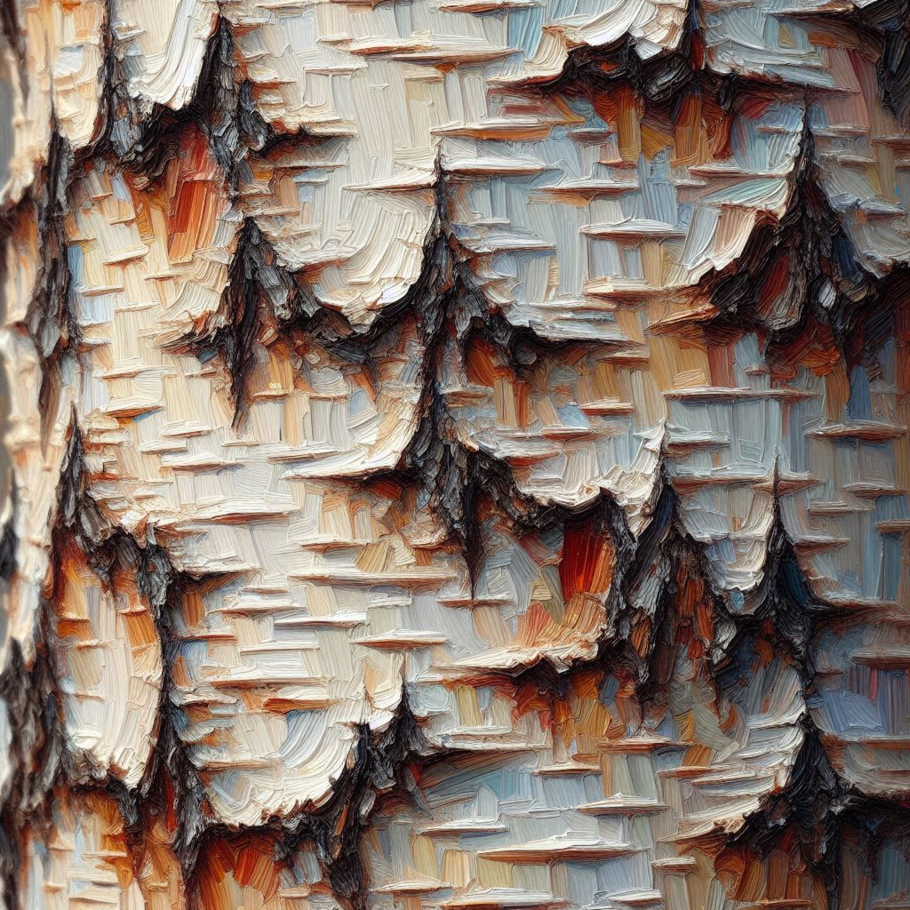 Macro Birch Bark