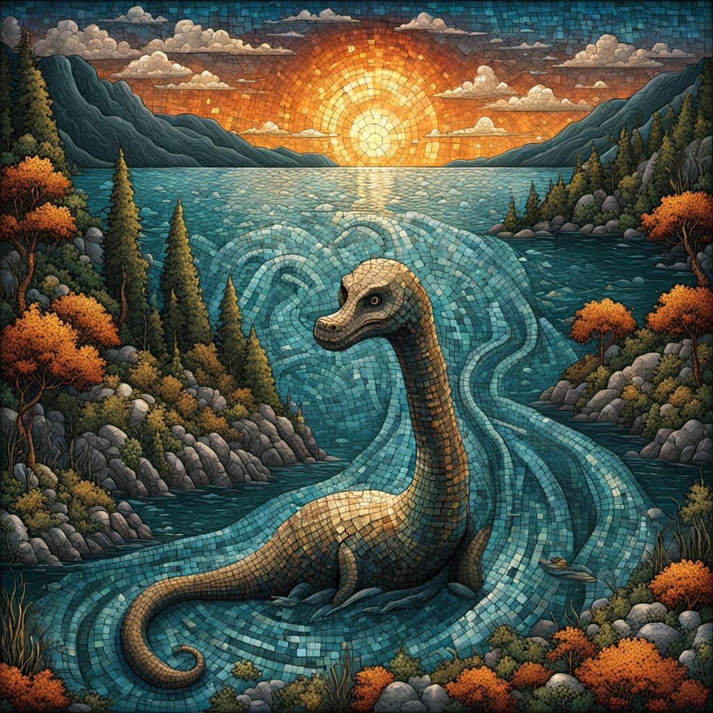 Nessie - The Loch Ness Monster  by @ Muppetbaby