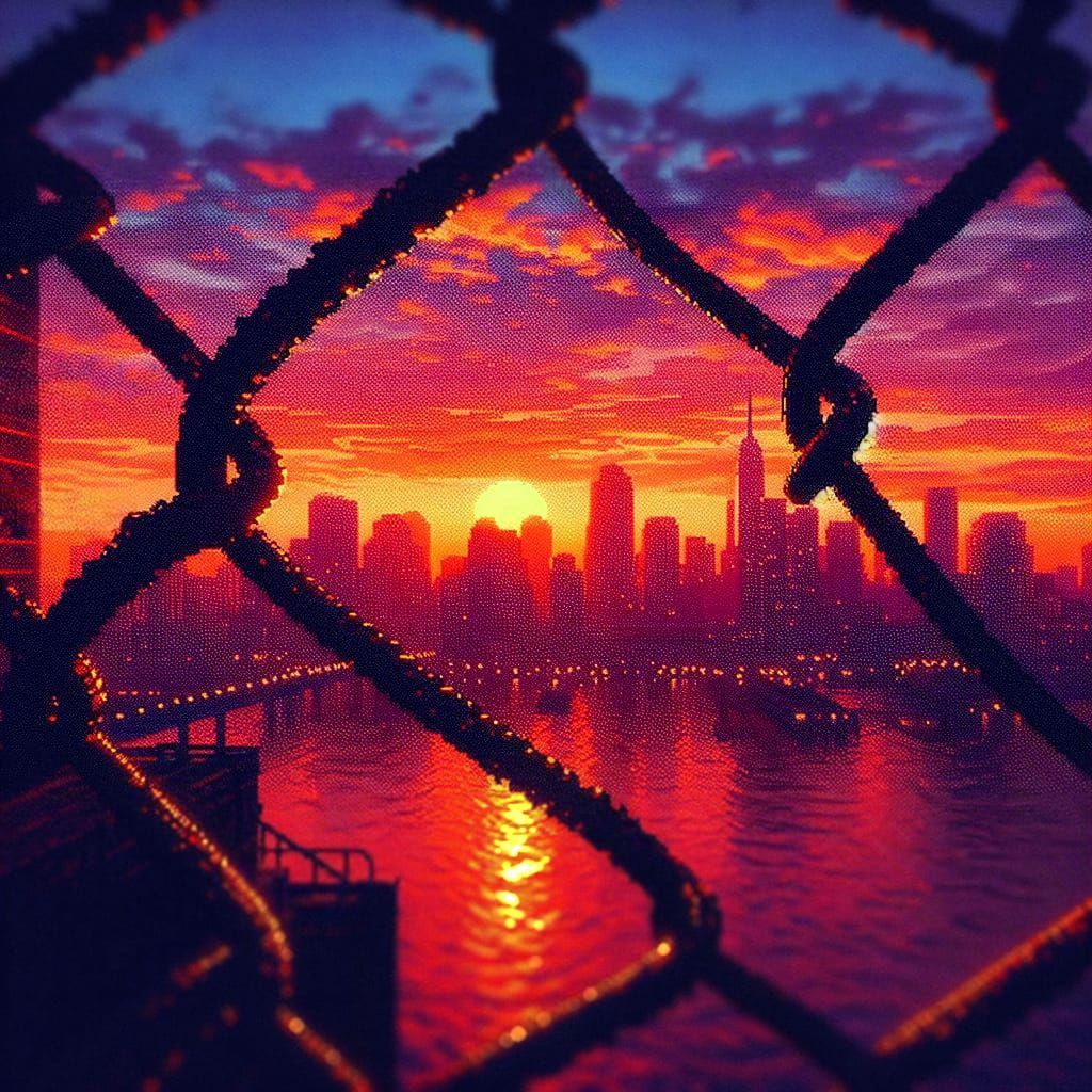 Chain Fence City 1980's