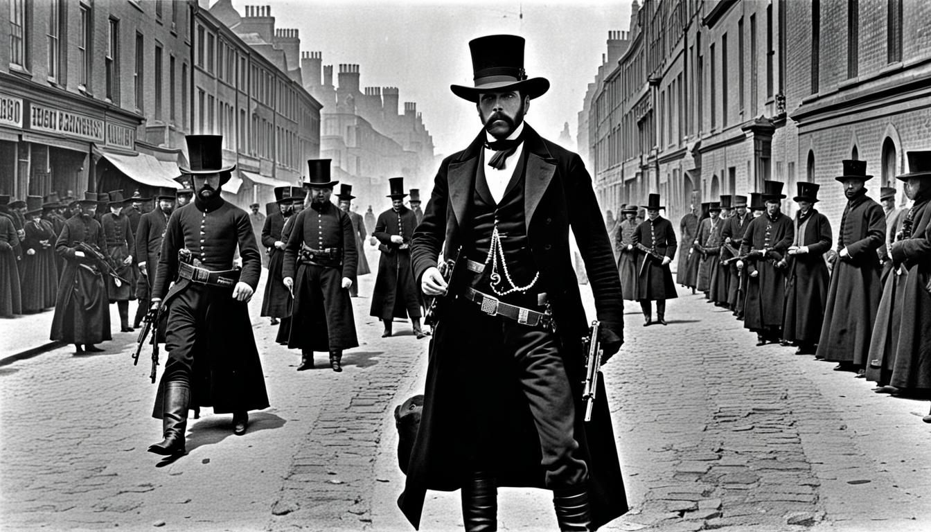 Time-traveling gunslinger in 1880s London