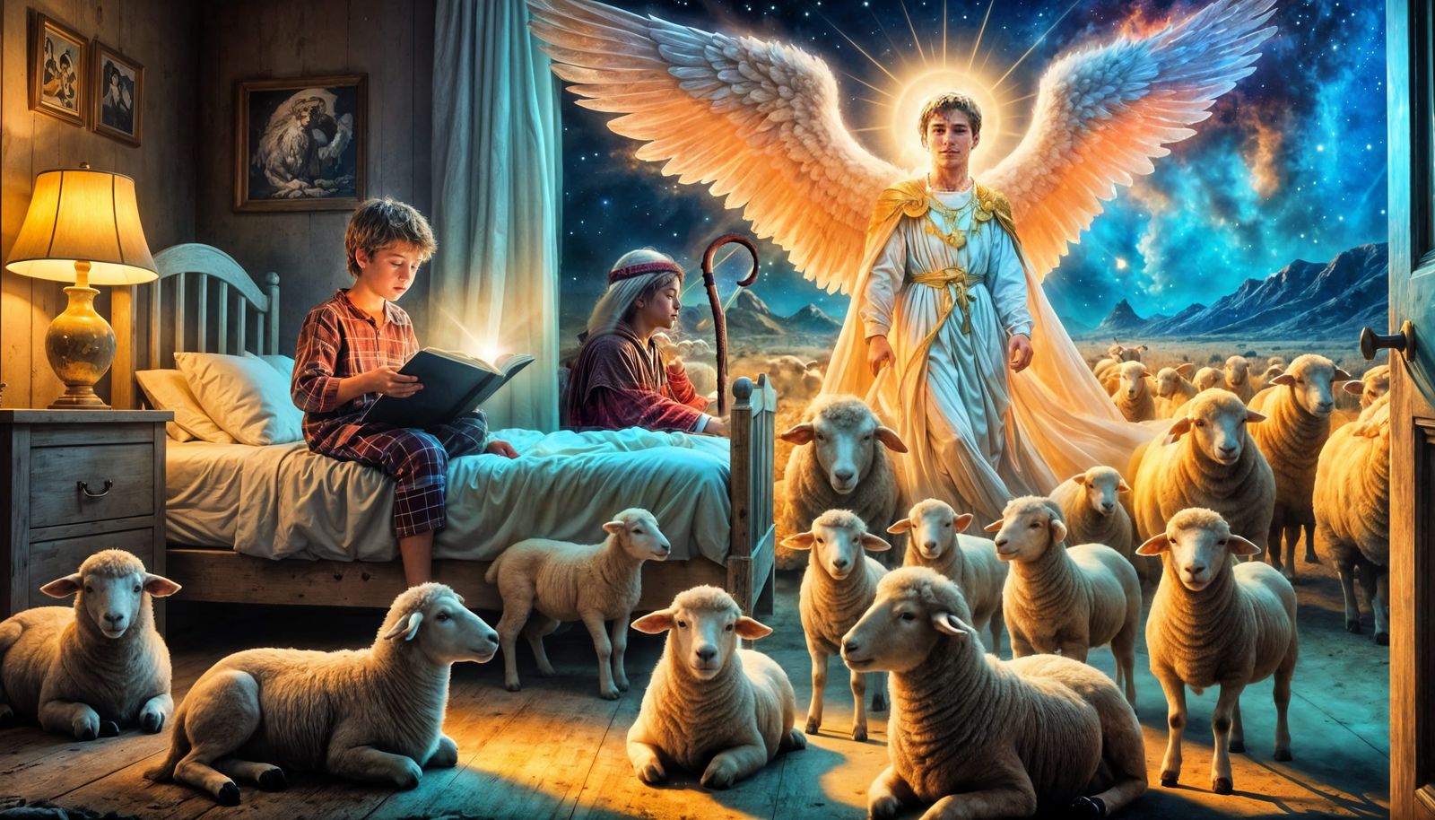 Suddenly, an angel of the Lord appeared among them, and the radiance of the Lord’s glory surrounded them.