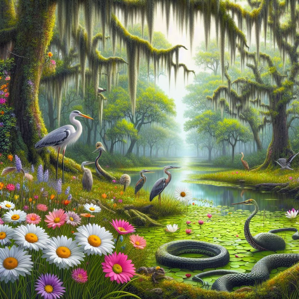 Springtime in the Louisiana Bayou