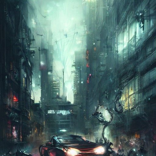 anger spirit cruising through the city at night sinister by ...