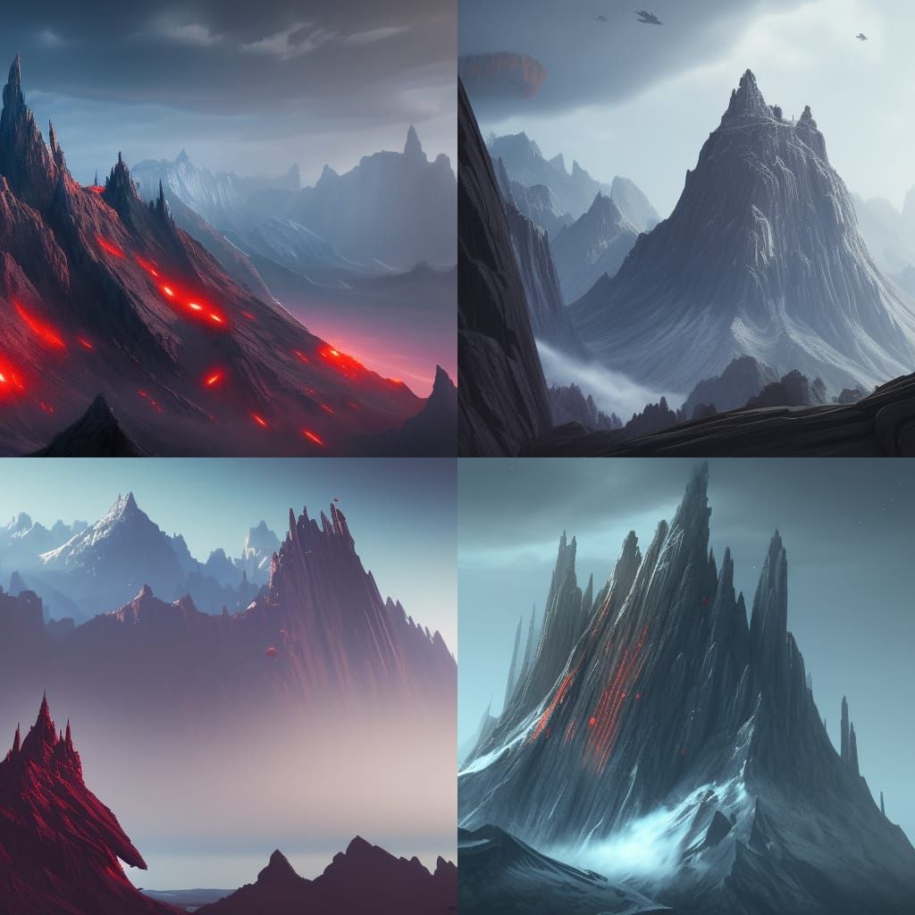 Evil mountains - AI Generated Artwork - NightCafe Creator